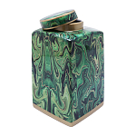 Ваза с малахитовым узором MALACHITE варинант исполнения - 3 | Loft Concept в Грозном