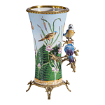 Ваза из фарфора с птицами на бронзовой ветке Garden of Eden варинант исполнения - 3 | Loft Concept в Грозном