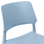 Пластиковый стул на ножках из массива бука Ferret Blue варинант исполнения - 5 | Loft Concept в Грозном