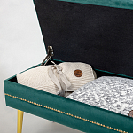 Мягкая банкетка с зоной для хранения Casket Green варинант исполнения - 3 | Loft Concept в Грозном