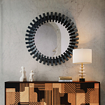 Настольная лампа с чашеобразными дисками на корпусе Glowing Waterfall варинант исполнения - 4 | Loft Concept в Грозном