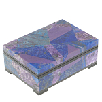 Шкатулка из натурального камня лазурит и чароит Stone Casket варинант исполнения - 1 | Loft Concept в Грозном