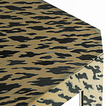 Дизайнерский кофейный стол с рисунком леопард Neytiri Beige Leopard варинант исполнения - 2 | Loft Concept в Грозном
