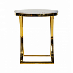 Кофейный столик на подстолье золотого цвета Noelle варинант исполнения - 3 | Loft Concept в Грозном