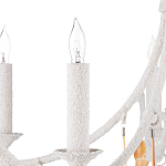 Люстра белая фактурная с подвесками из ракушек Study of Grace варинант исполнения - 1 | Loft Concept в Грозном