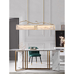 Люстра прямоугольная из фактурного стекла Chandelier Beam варинант исполнения - 3 | Loft Concept в Грозном