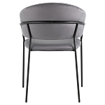 Стул в велюре серого цвета Horizon варинант исполнения - 4 | Loft Concept в Грозном