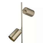 Торшер золотистый с 2-мя подвижными плафонами на белом мраморном основании Streams of Light варинант исполнения - 2 | Loft Concept в Грозном