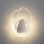 Бра с рельефным волнообразным стеклянным плафоном и вставкой из мрамора Liquid Stone варинант исполнения - 8 | Loft Concept в Грозном