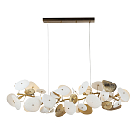 Люстра с белыми и золотистыми цветами G9 Dahlia Flowers Lamp варинант исполнения - 2 | Loft Concept в Грозном