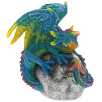Декоративная статуэтка Дракон Blue Multicolor Dragon Statuette варинант исполнения - 1 | Loft Concept в Грозном