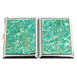 Портсигар с газовой зажигалкой из натурального камня Амазонит Stone Cigarettes Cases варинант исполнения - 9 | Loft Concept в Грозном