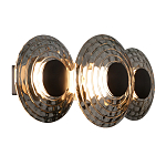 Бра из трех стеклянных фактурных дисков Eyepiece варинант исполнения - 1 | Loft Concept в Грозном