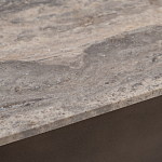 Столик журнальный квадратный  с полкой Sculptural Marble Accent с мрамором  варинант исполнения - 4 | Loft Concept в Грозном