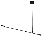 Потолочный светильник светодиодный черный металл Bendik  варинант исполнения - 1 | Loft Concept в Грозном