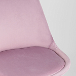 Стул с мягким велюровым сиденьем Arvika Pink варинант исполнения - 7 | Loft Concept в Грозном
