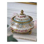 Шкатулка фарфоровая с цветочной росписью Eden Garden варинант исполнения - 5 | Loft Concept в Грозном