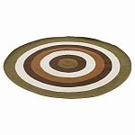 Ковер круглый из хлопка с контрастным узором Bullseye 150 варинант исполнения - 1 | Loft Concept в Грозном