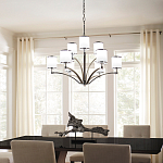 Люстра с белыми стеклянными плафонами в форме цилиндра Feiss варинант исполнения - 7 | Loft Concept в Грозном