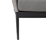 Диван двухместный уличный темно-серый Street Bliss варинант исполнения - 4 | Loft Concept в Грозном