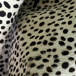 Мебельная ткань Искусственный мех  белый леопард 90 см T5-3 варинант исполнения - 4 | Loft Concept в Грозном