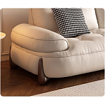 Кресло кожаное с деревянным каркасом Furniture Medieval варинант исполнения - 1 | Loft Concept в Грозном