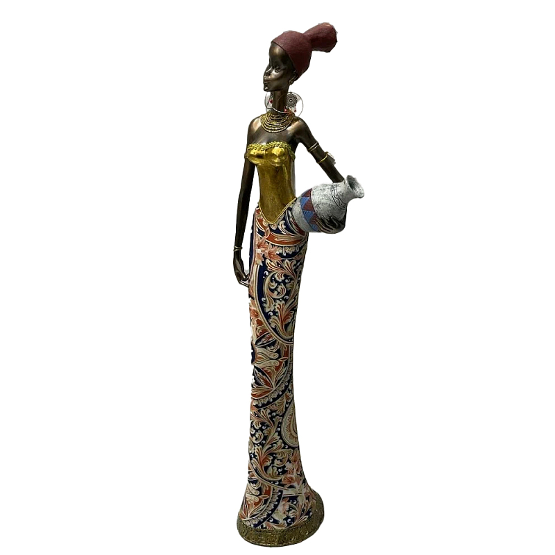 Фигурка негритянка с кувшином Girl with a vessel Мульти Фигурка негритянка с кувшином Girl with a vessel Мульти в Грозном | Loft Concept