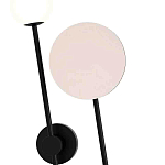 Бра с шарообразным плафоном и зеркальным круглым элементом Lunar Echo варинант исполнения - 1 | Loft Concept в Грозном