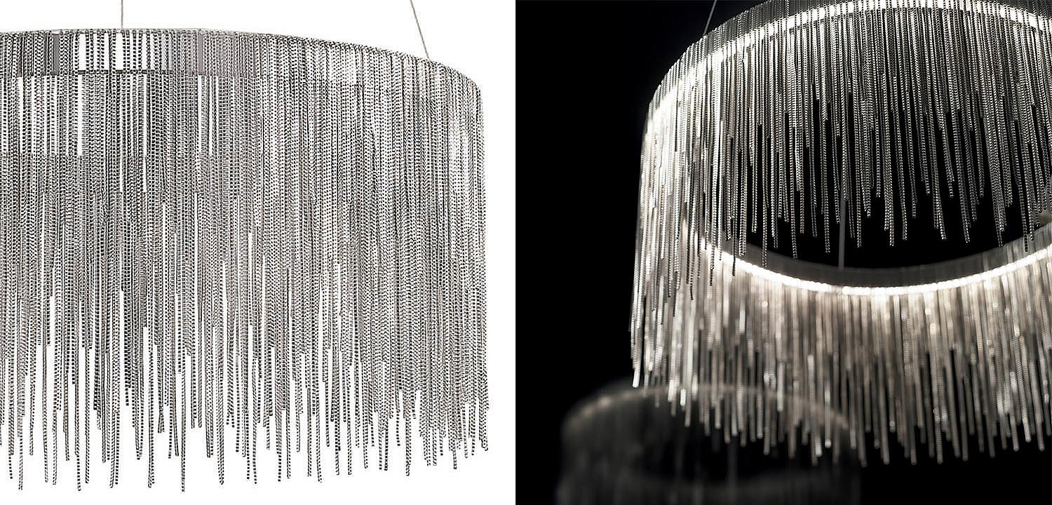 Люстра Atlantis Chain Chandelier Round Chrome Люстра Atlantis Chain Chandelier Round Chrome - Loft-Concept в Грозном