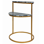 Кофейный столик с подстольем из металла Halves варинант исполнения - 1 | Loft Concept в Грозном