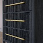 Комод Primo с 3 выдвижными ящиками Черный дуб варинант исполнения - 3 | Loft Concept в Грозном