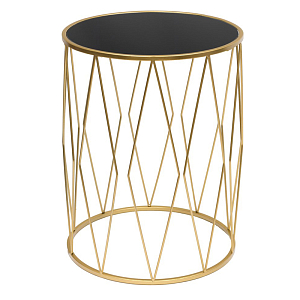 Приставной стол Geometric Interior Table черное стекло