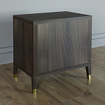 Тумба прикроватная с двумя ящиками Elsa Dreams Walnut варинант исполнения - 4 | Loft Concept в Грозном