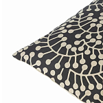 Подушка декоративная черного цвета Blossom Essence Grace варинант исполнения - 2 | Loft Concept в Грозном