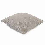Подушка из хлопка рельефной вязки серого цвета Eden Line варинант исполнения - 1 | Loft Concept в Грозном