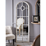 Зеркало-окно с арочным силуэтом в венецианском стиле Venetian White Mirror варинант исполнения - 4 | Loft Concept в Грозном