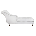 Кушетка белая с мягкой обивкой из велюра Michael Couch варинант исполнения - 2 | Loft Concept в Грозном