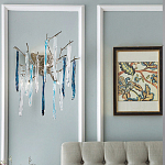 Бра с ветвистым каркасом из металла и подвесками из стекла Droplet Chandelier варинант исполнения - 2 | Loft Concept в Грозном