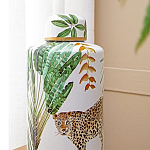 Ваза фарфоровая с ручной росписью Leopard Collection  варинант исполнения - 5 | Loft Concept в Грозном