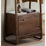 Вешалка деревянная с 2- мя ящиками Moon Walnut Furniture варинант исполнения - 7 | Loft Concept в Грозном