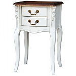 Прикроватная тумба в стиле прованс с 2-мя ящиками Paule Montmartre Provence Bedside Table варинант исполнения - 2 | Loft Concept в Грозном