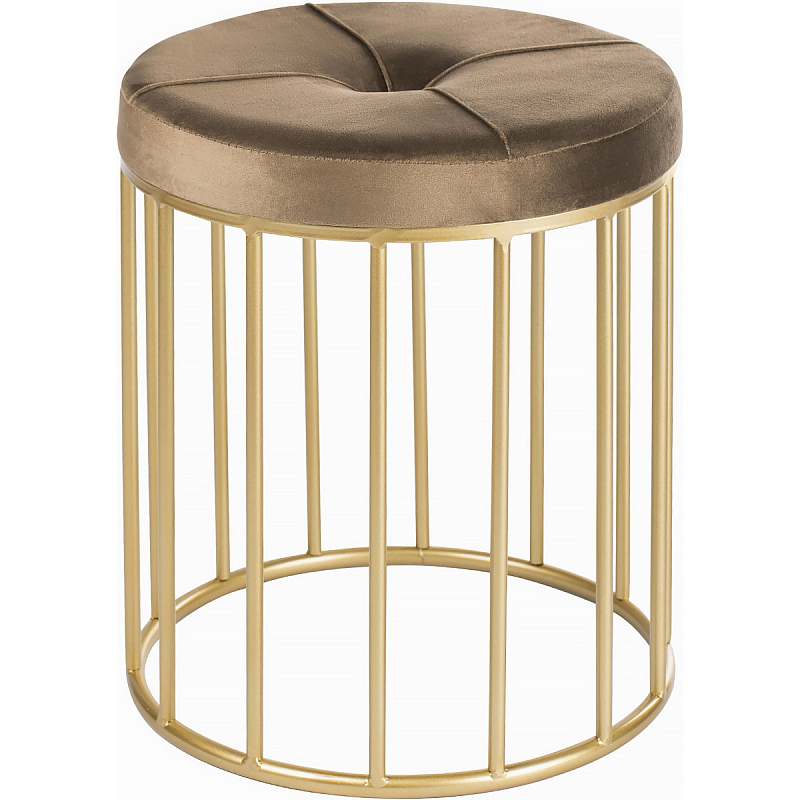 Пуф The brown cage Коричневый Золотой Пуф The brown cage Коричневый Золотой в Грозном | Loft Concept