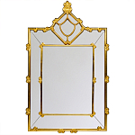 Зеркало прямоугольное Golden Classic Ornament Mirror варинант исполнения - 1 | Loft Concept в Грозном
