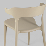 Бежевый стул из прочного PP-пластика JORIS варинант исполнения - 6 | Loft Concept в Грозном