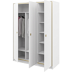 Шкаф белый четырёхдверный для одежды Antique Order варинант исполнения - 4 | Loft Concept в Грозном