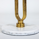 Кофейный столик с белой мраморной столешницей Clipper варинант исполнения - 3 | Loft Concept в Грозном