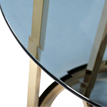 Столик журнальный золотой с темным стеклом Tastiness варинант исполнения - 1 | Loft Concept в Грозном