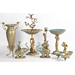 Фарфоровая чаша Фонтан птиц Verena варинант исполнения - 2 | Loft Concept в Грозном