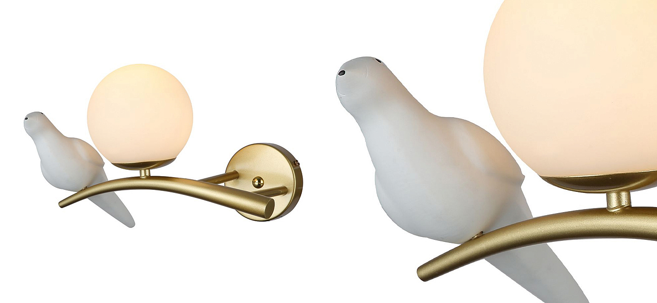 Бра с белой птицей Provence Bird Бра с белой птицей Provence Bird - Loft-Concept в Грозном