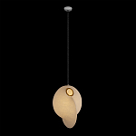 Подвесной светильник белый с фигурным тканевым плафоном White Whirlwinds варинант исполнения - 2 | Loft Concept в Грозном